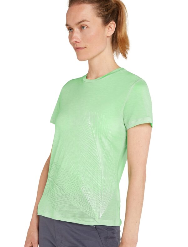 ICEBREAKER W Mer Core SS Tee Plume GLASS – Bild 5
