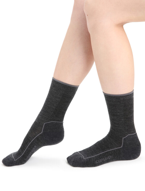 ICEBREAKER Women Hike_Cool-Lite 3Q Crew JET HTHR/MONSOON – Bild 2