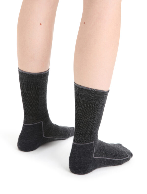 ICEBREAKER Women Hike_Cool-Lite 3Q Crew JET HTHR/MONSOON – Bild 3