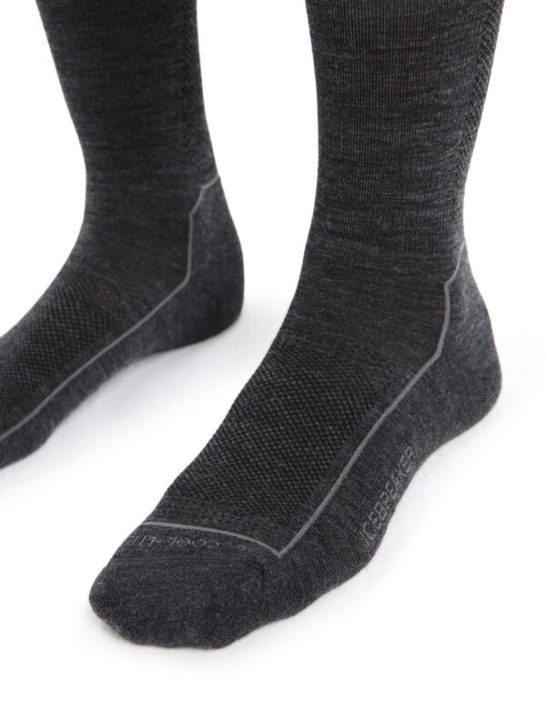 ICEBREAKER Women Hike_Cool-Lite 3Q Crew JET HTHR/MONSOON – Bild 4
