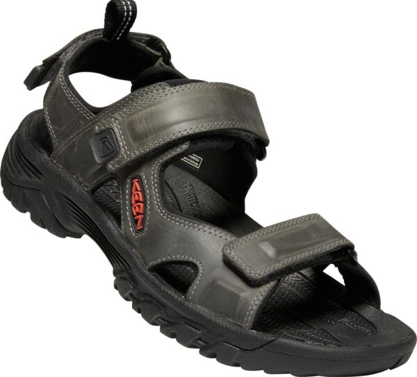 KEEN TARGHEE III OPEN TOE SANDAL M-GREY/BLACK GREY/BLACK