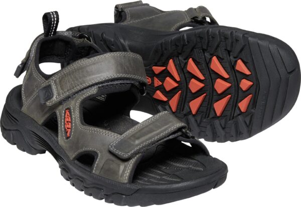 KEEN TARGHEE III OPEN TOE SANDAL M-GREY/BLACK GREY/BLACK – Bild 6