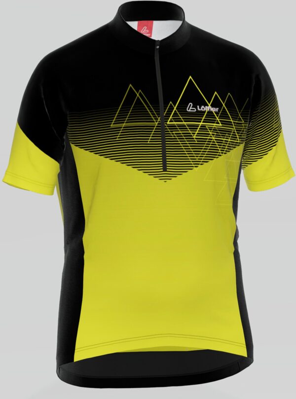 LÖFFLER HR. BIKE-JERSEY PEAKS MID BLACK/LEMON – Bild 2