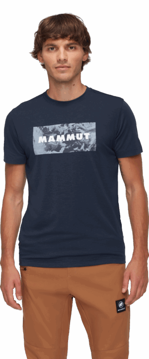 MAMMUT Trovat T-Shirt Men Logo MARINE