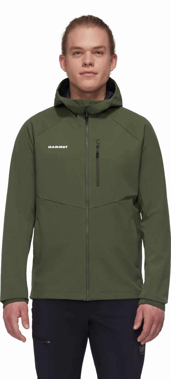 MAMMUT Ultimate Comfort SO Hooded Jacket Men DARK MARSH – Bild 3