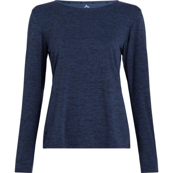 McKINLEY Da.-Langarmshirt Hunu LS W MELANGE/NAVY