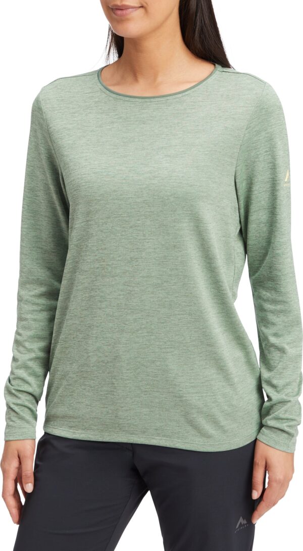 McKINLEY Da.-Langarmshirt Hunu LS W MELANGE/GREEN SMOKE – Bild 3
