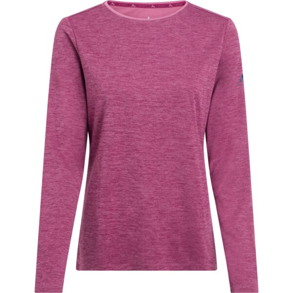 McKINLEY Da.-Langarmshirt Hunu LS W MELANGE/RED WINE