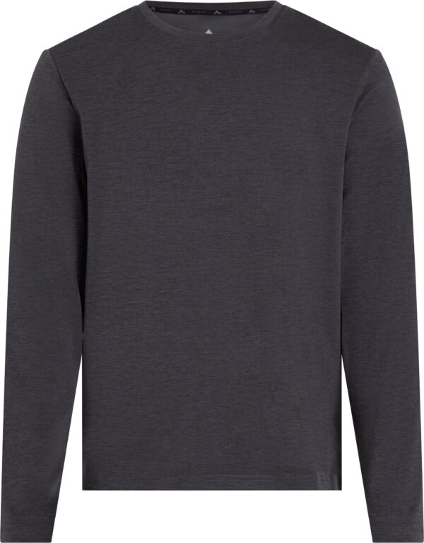 McKINLEY He.-Langarmshirt Hunu LS M MELANGE/BLACK NIGHT