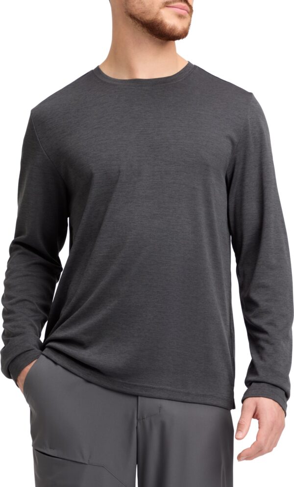 McKINLEY He.-Langarmshirt Hunu LS M MELANGE/BLACK NIGHT – Bild 3