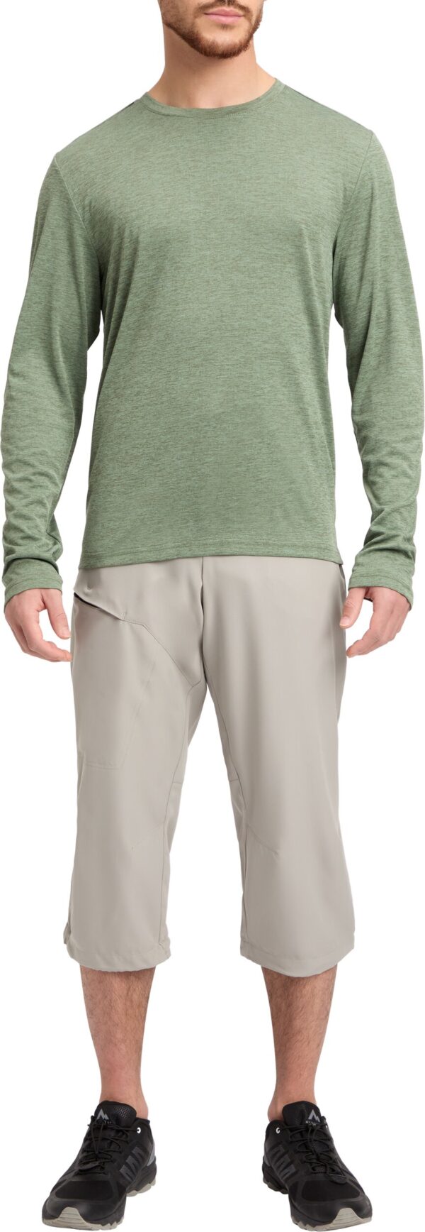 McKINLEY He.-Langarmshirt Hunu LS M MELANGE/OLIVE DARK – Bild 3