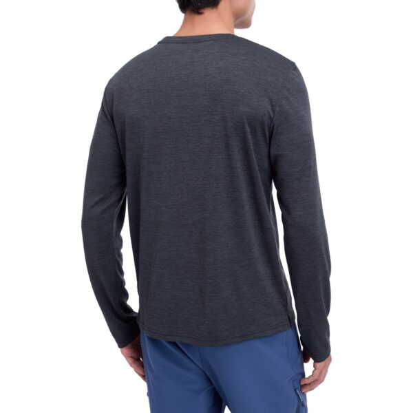 McKINLEY He.-Langarmshirt Hunu LS M MELANGE/BLACK NIGHT/ – Bild 2