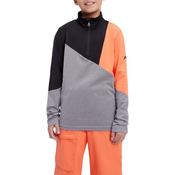 McKINLEY Ki.-Funktions-Shirt Ikay II J ORANGE DARK/BLACK NI – Bild 4