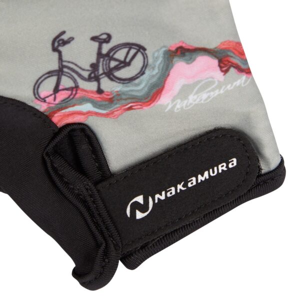 NAKAMURA Ki.-Fahrr-Handschuh Dolo IV J GREEN SMOKE/BLACK NI – Bild 2