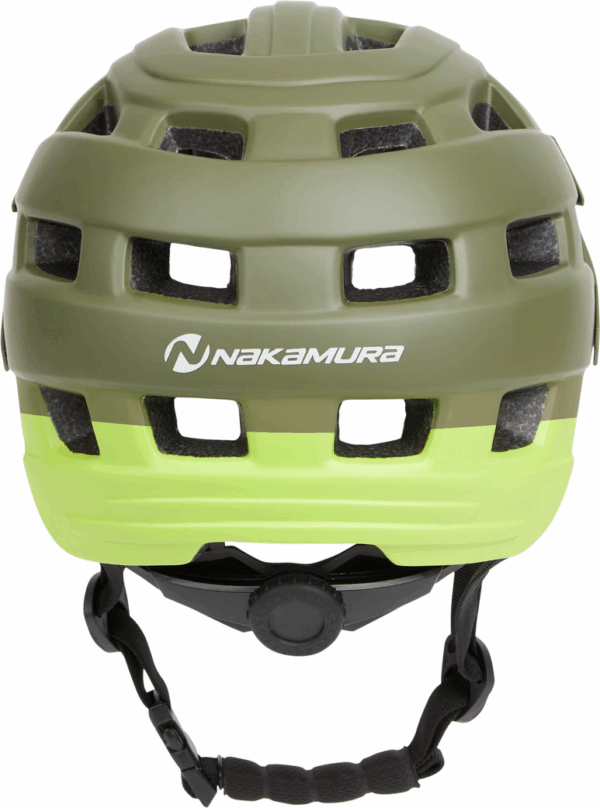 NAKAMURA Ux.-Fahrrad-Helm Youka GREEN LIME/OLIVE DAR – Bild 2