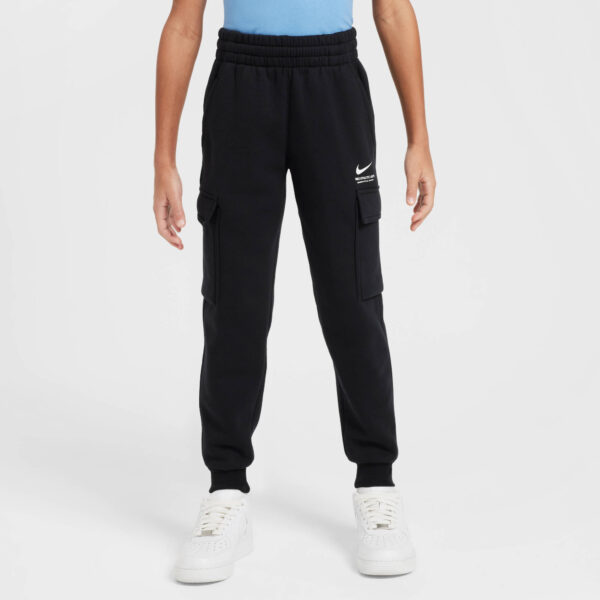 NIKE B NSW SI FLC CARGO PANT BB BLACK