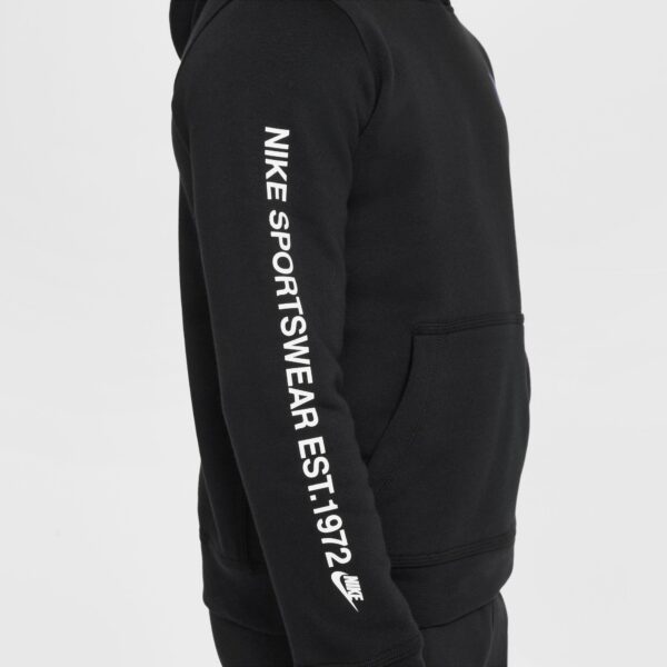 NIKE B NSW SI FLC PO HOODIE BB2 BLACK – Bild 5