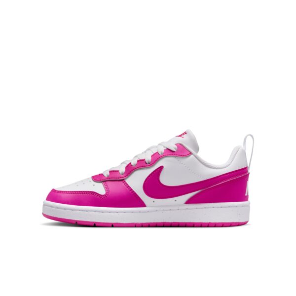 NIKE COURT BOROUGH LOW RECRAFT (GS) WHITE/LASER FUCHSIA – Bild 3