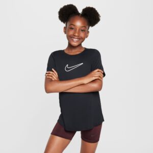 NIKE G NK DF ONE STD SS TOP HBR BLACK/WHITE