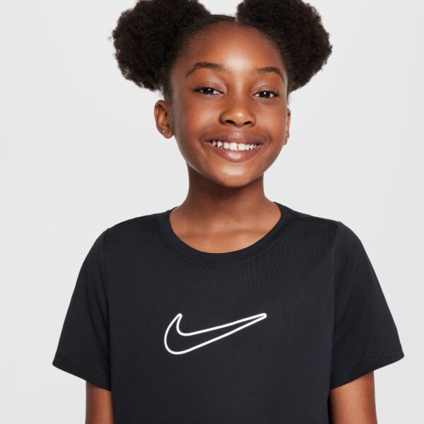 NIKE G NK DF ONE STD SS TOP HBR BLACK/WHITE – Bild 3