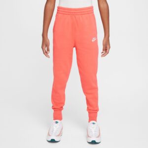 NIKE G NSW CLUB FLC HR FTD PNT LBR MAGIC EMBER/MAGIC EMBER/WHITE