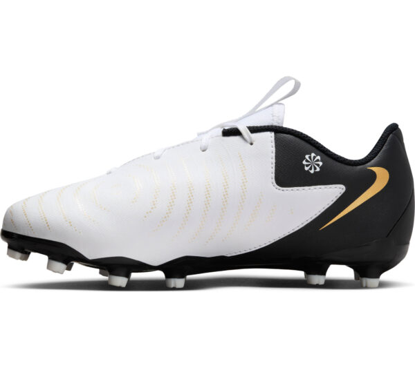 NIKE JR PHANTOM GX II ACADEMY FG/MG WHITE/BLACK-MTLC GOLD COIN – Bild 2