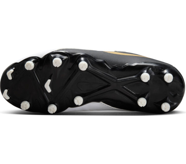 NIKE JR PHANTOM GX II ACADEMY FG/MG WHITE/BLACK-MTLC GOLD COIN – Bild 4