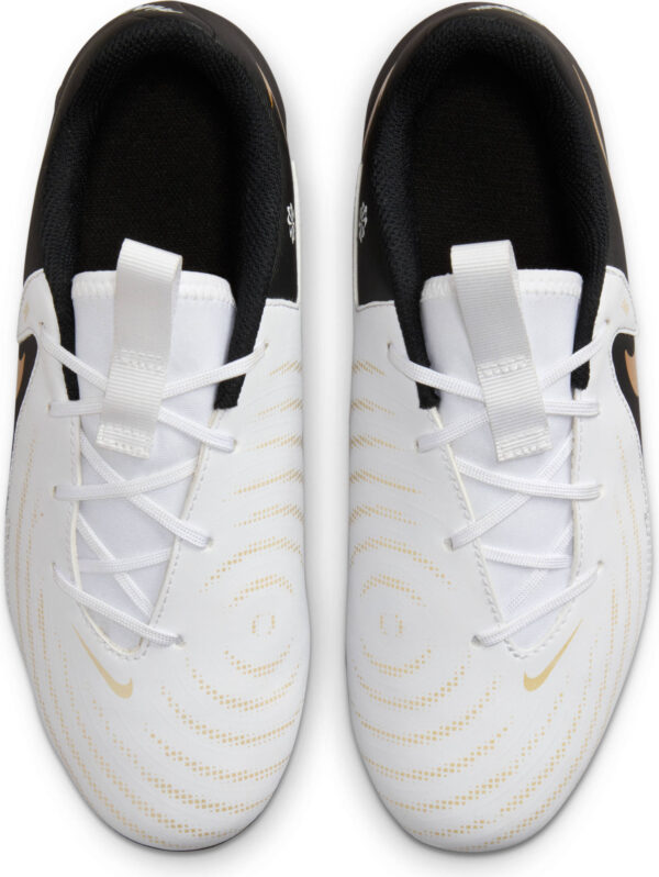 NIKE JR PHANTOM GX II ACADEMY FG/MG WHITE/BLACK-MTLC GOLD COIN – Bild 5