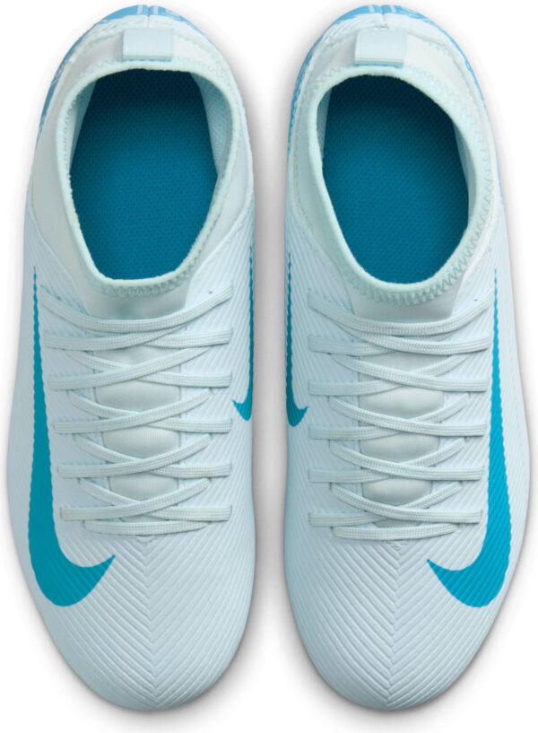 NIKE JR SUPERFLY 10 CLUB FG/MG GLACIER BLUE/BLACK – Bild 3