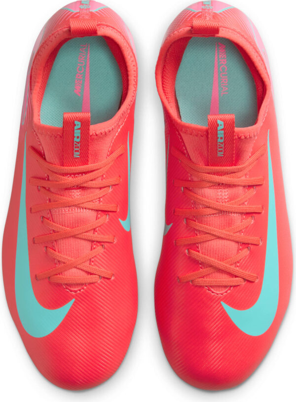 NIKE JR ZOOM VAPOR 16 ACADEMY FG/MG EMBER GLOW/AURORA GREEN – Bild 3