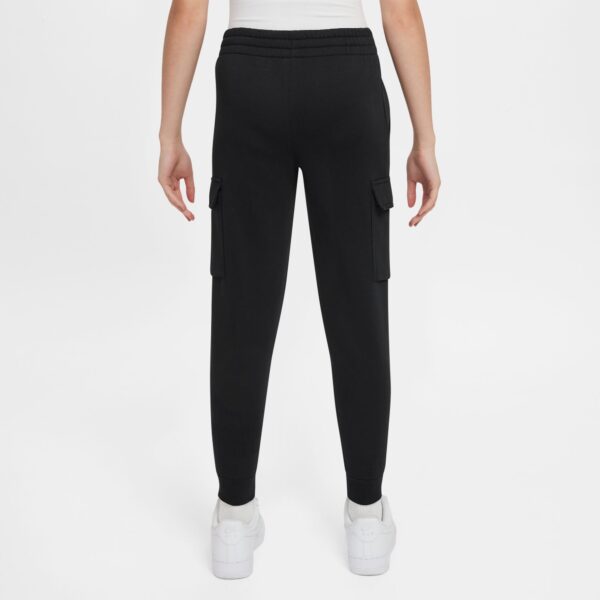 NIKE K NSW CLUB FLC CRGO PNT LBR BLACK/BLACK/WHITE – Bild 2