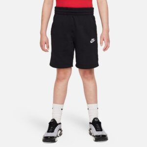 NIKE K NSW CLUB FT SHORT LBR BLACK/WHITE