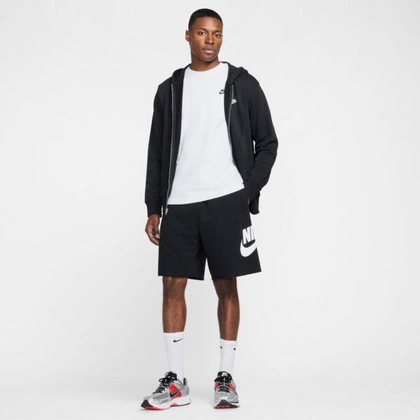 NIKE M NK CLUB ALUMNI FT SHORT BLACK/BLACK/WHITE – Bild 3