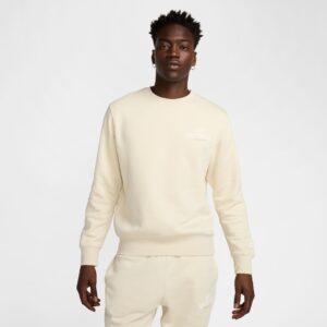 NIKE M NK CLUB BB CREW NSW GFX LT KHAKI/SAIL