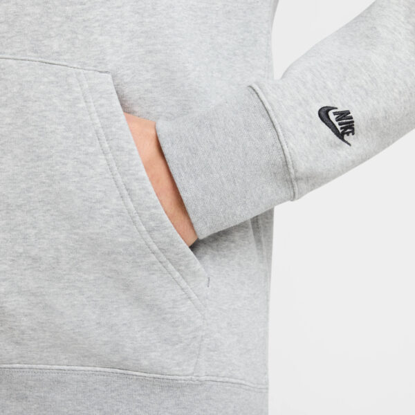 NIKE M NK CLUB BB PO HDY NSW GFX DK GREY HEATHER/LT SMOKE GREY/ – Bild 4