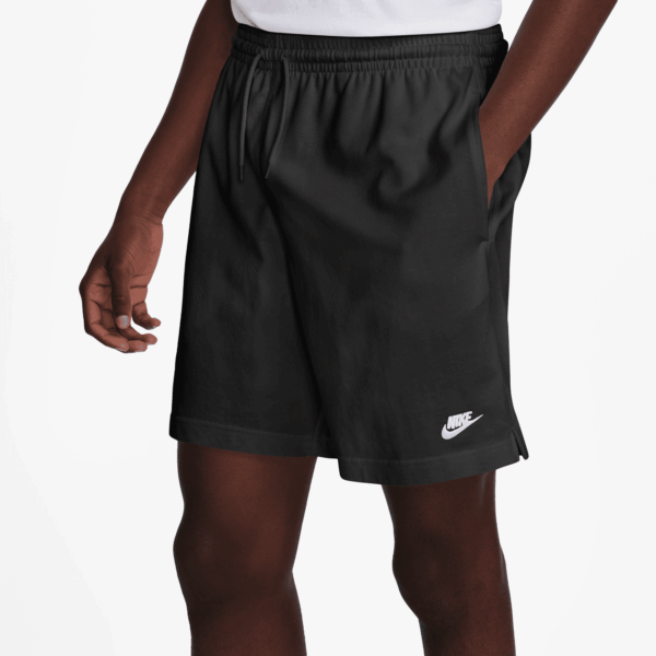 NIKE M NK CLUB KNIT SHORT BLACK/WHITE – Bild 3