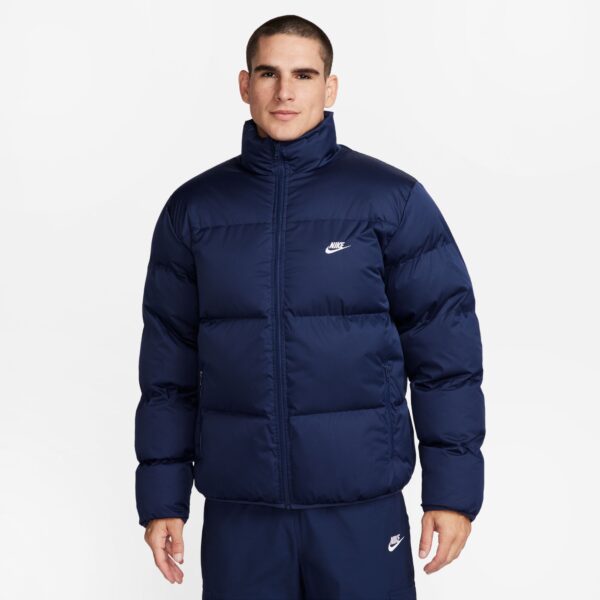 NIKE M NK CLUB PUFFER JKT MIDNIGHT NAVY/WHITE