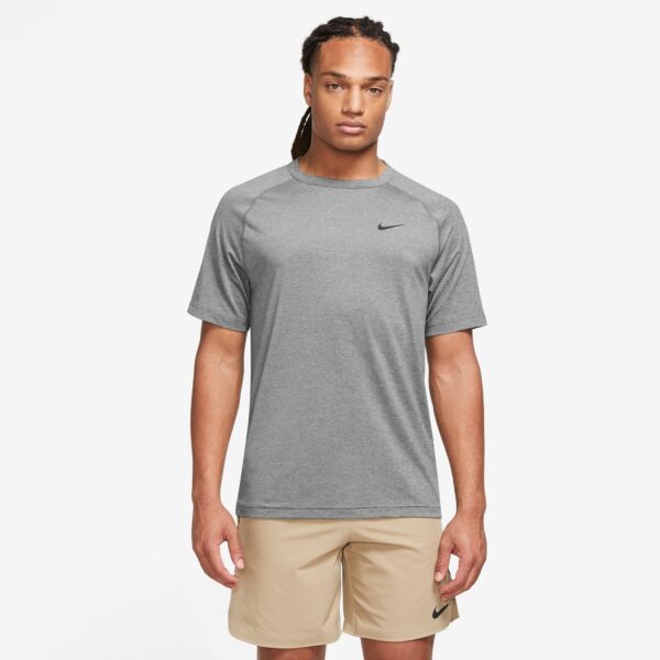 NIKE M NK DF READY SS SMOKE GREY/HTR/BLACK