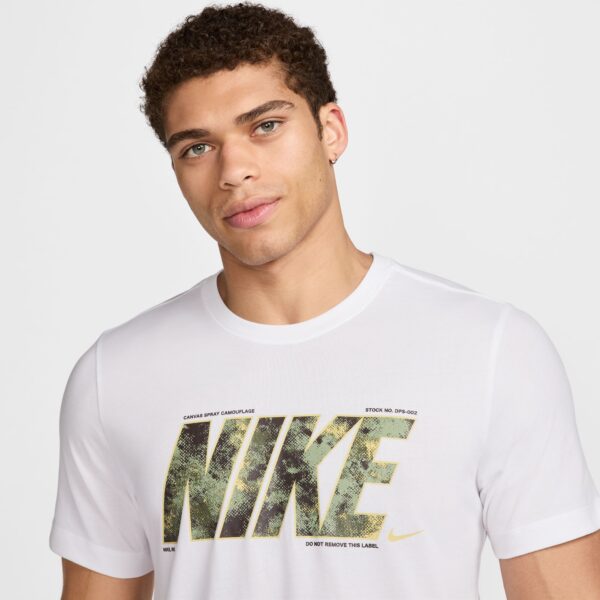 NIKE M NK DF TEE CAMO WHITE – Bild 3