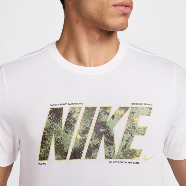 NIKE M NK DF TEE CAMO WHITE – Bild 4
