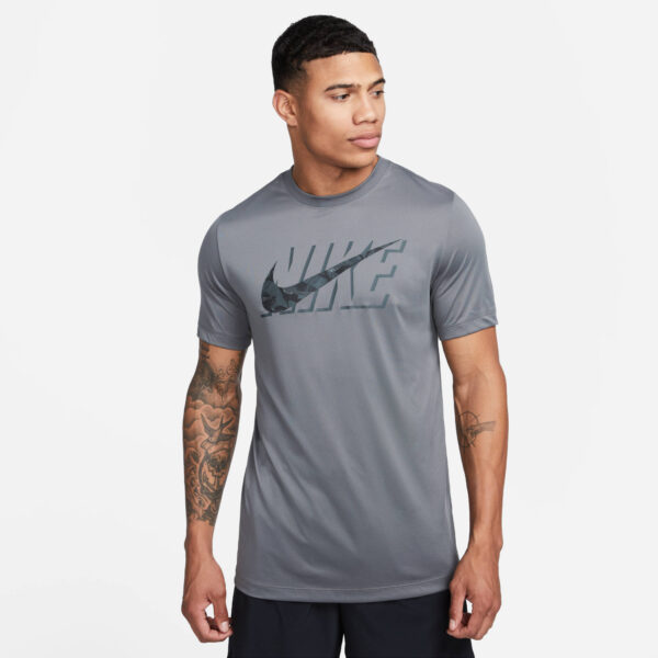 NIKE M NK DF TEE RLGD CAMO IRON GREY