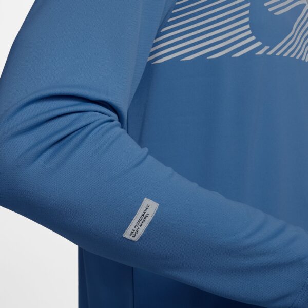 NIKE M NK DF UV MILER TOP LS FLASH COURT BLUE/REFLECTIVE SILV – Bild 3