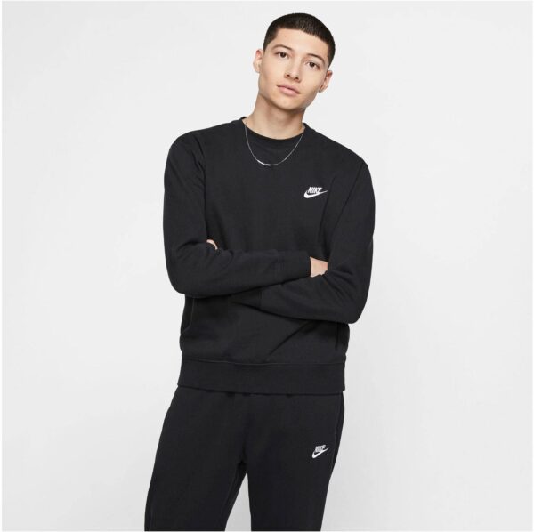 NIKE M NSW CLUB CRW BB BLACK/WHITE – Bild 4
