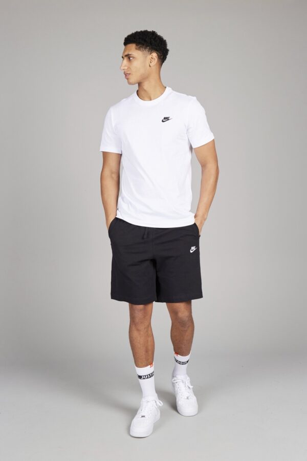 NIKE M NSW CLUB TEE WHITE/BLACK – Bild 7
