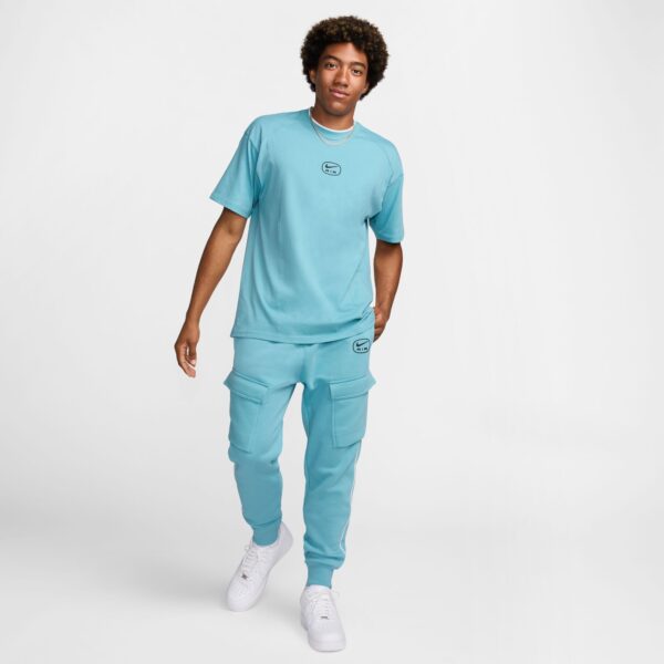 NIKE M NSW SW AIR CARGO PANT FLC BB DENIM TURQ/BLACK – Bild 7