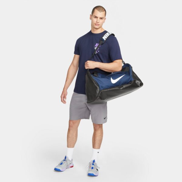 NIKE NK BRSLA M DUFF - 9.5 (60L) MIDNIGHT NAVY/BLACK/WHITE – Bild 4