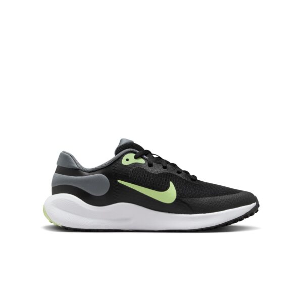 NIKE NIKE REVOLUTION 7 (GS) BLACK/BARELY VOLT-SMOKE GREY-W – Bild 3