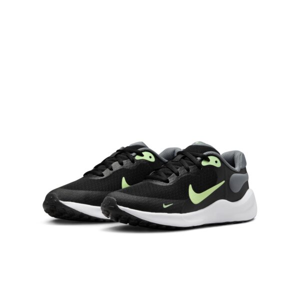 NIKE NIKE REVOLUTION 7 (GS) BLACK/BARELY VOLT-SMOKE GREY-W – Bild 6