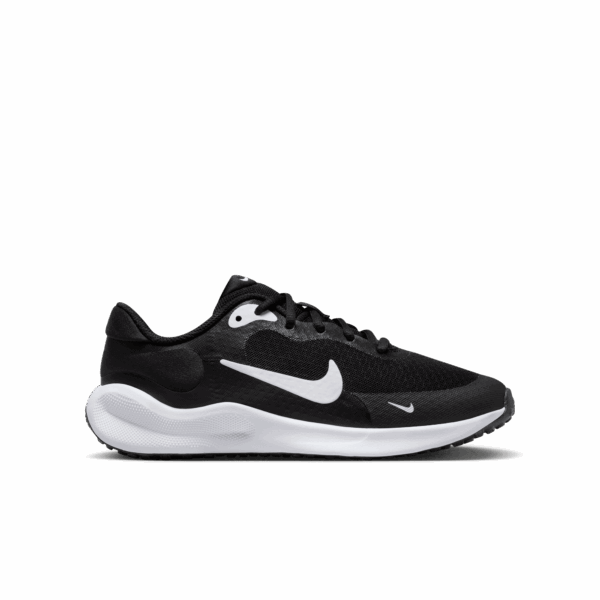 NIKE NIKE REVOLUTION 7 (GS) BLACK/WHITE-WHITE