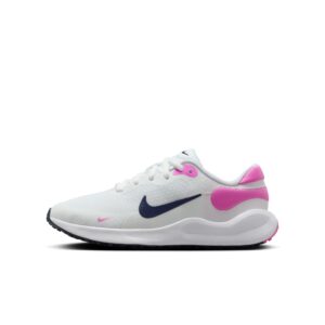 NIKE NIKE REVOLUTION 7 (GS) WHITE/MIDNIGHT NAVY-PLAYFUL PI